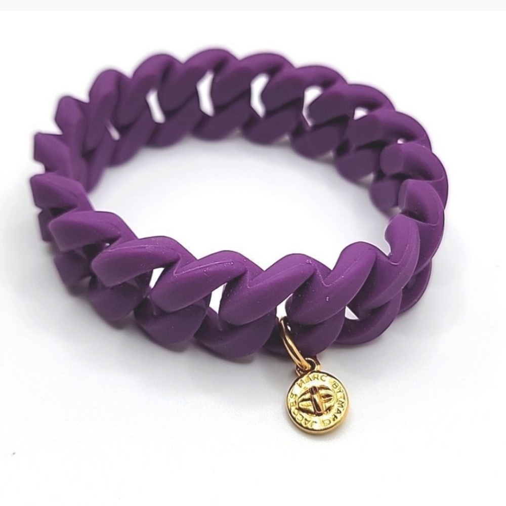 Marc Jacobs Stretch Rubber Chain Bracelet.